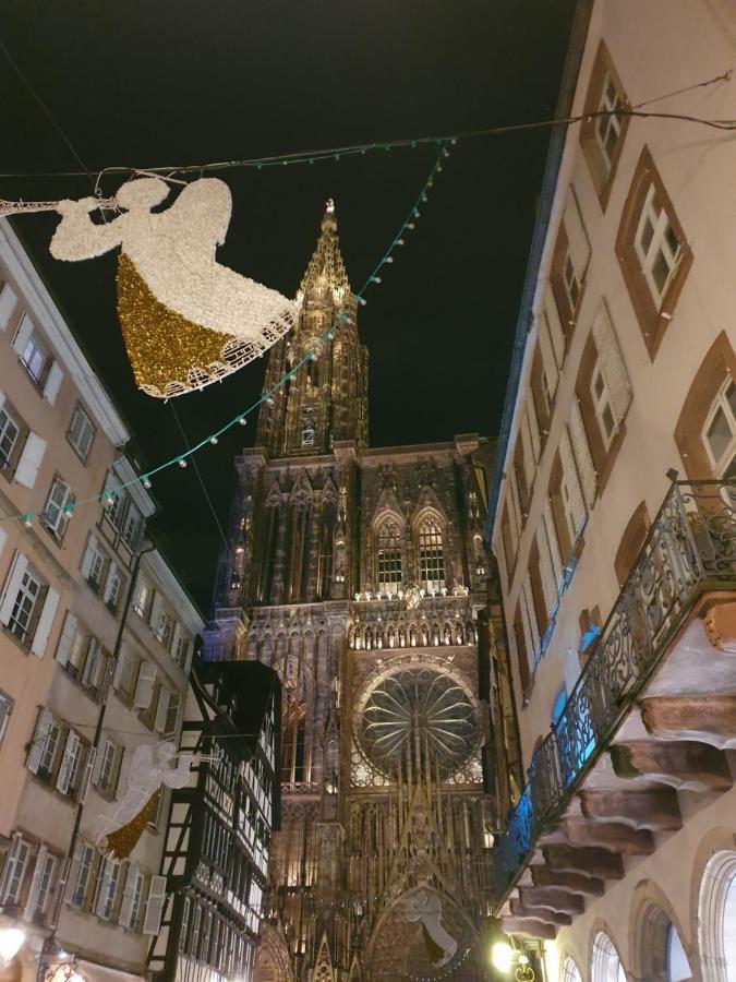 Ferienwohnung Face A La Cathedrale Straßburg Exterior foto