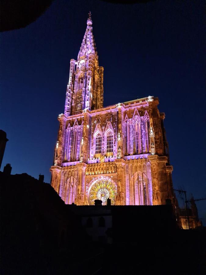 Ferienwohnung Face A La Cathedrale Straßburg Exterior foto